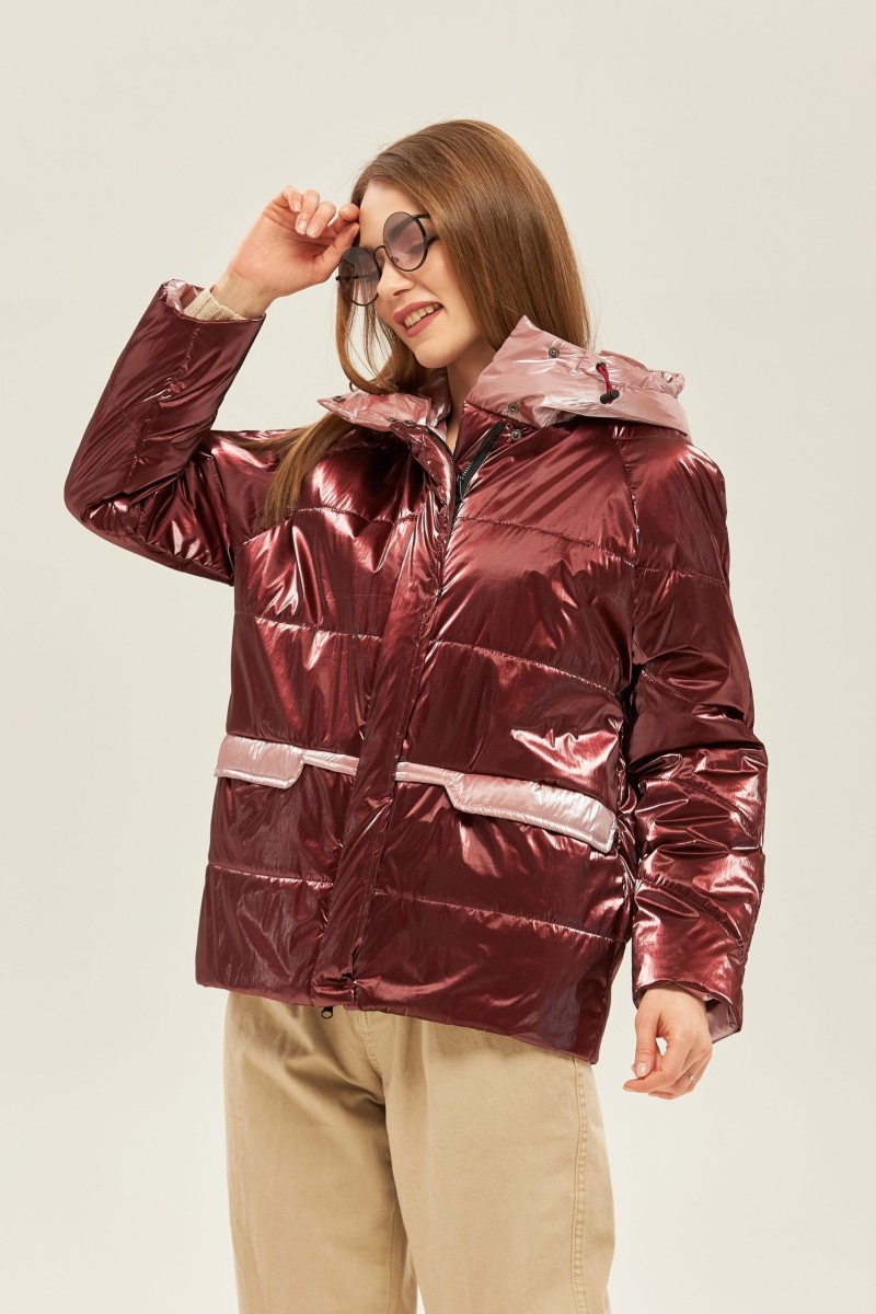 Demi-season Jacket Mila Nova K-151 bordeaux