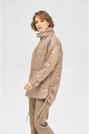 Demi-season Jacket Mila Nova K-190 cappuccino+milk