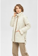 Demi-season Jacket Mila Nova K-190 milk+cappuccino