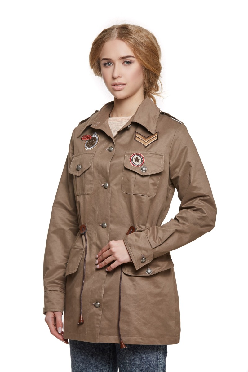 Demi-season Parka Mila Nova P-3b cappuccino