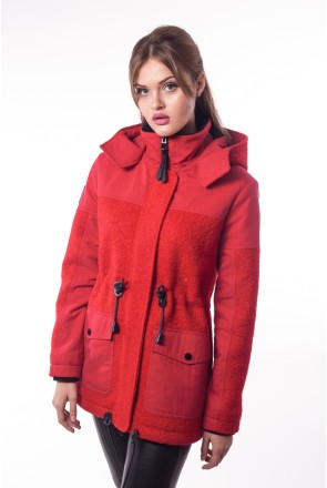 Demi-season Parka Mila Nova C-34 red