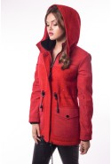 Demi-season Parka Mila Nova C-34 red