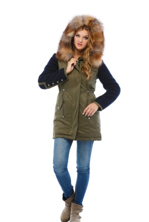 Demi-season Parka Mila Nova P-11 khaki