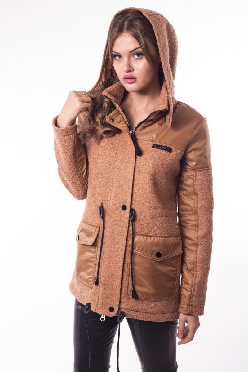 Demi-season Parka Mila Nova C-34 beige