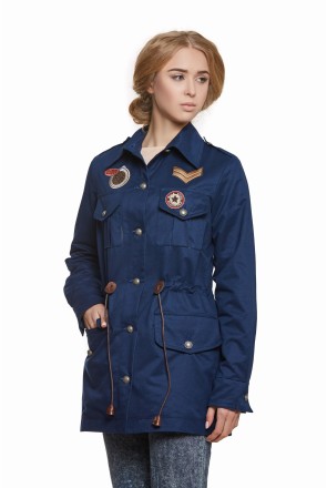 Demi-season Parka Mila Nova P-3b blue