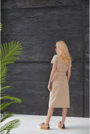 Summer Dress Mila Nova F-122 beige