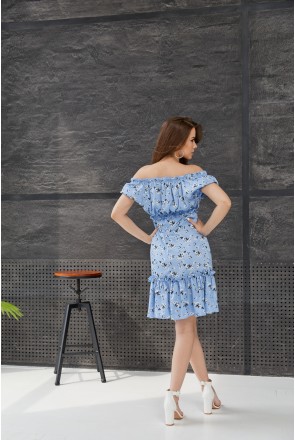 Summer Dress Mila Nova F-124 blue