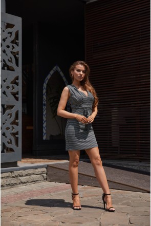 Summer Dress Mila Nova F-140 grey