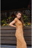 Summer Dress Mila Nova F-145 yellow asters