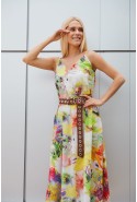 Summer Dress Mila Nova F-147 yellow