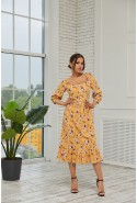 Summer Dress Mila Nova F-150 yellow