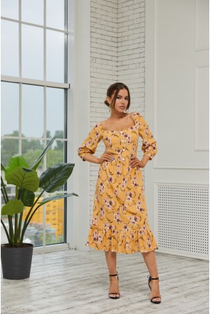 Summer Dress Mila Nova F-150 yellow