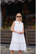 Summer Dress Mila Nova F-157 white