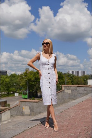 Summer Dress Mila Nova F-156 white