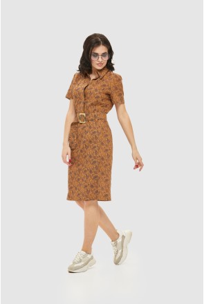 Summer Dress Mila Nova J-17 brown