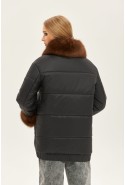 Winter Jacket Mila Nova K-160 black+sable