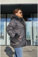 Winter Jacket Mila Nova K-160 grey