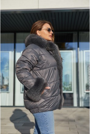 Winter Jacket Mila Nova K-160 grey