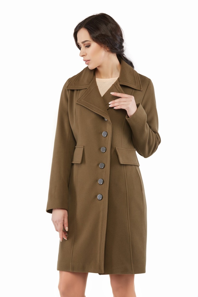 Demi-season Coat Mila Nova PV-19 khaki