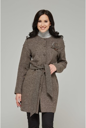 Demi-season Coat Mila Nova PV-46 cappuccino