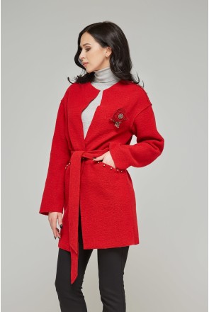 Demi-season Coat Mila Nova PV-46 red