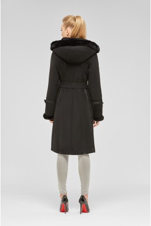 Winter Sheepskin Coat Mila Nova B-6 black