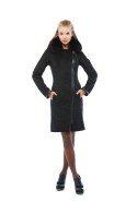 Winter Sheepskin Coat Mila Nova D-101 black