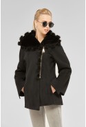 Winter Sheepskin Coat Mila Nova D-14 black