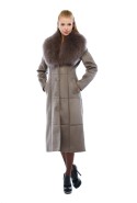 Winter Sheepskin Coat Mila Nova D-69 cappuccino