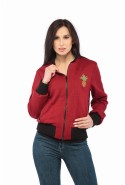 Demi-season bomber Jacket Mila Nova KV-9 Bordeaux