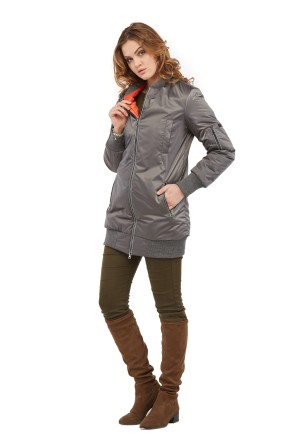 Demi-season Jacket Mila Nova KV-15 grey