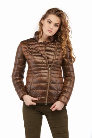 Demi-season Jacket Mila Nova KV-17 chocolate