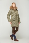 Winter down Jacket Mila Nova K-53 oliva