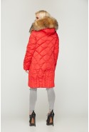 Winter down Jacket Mila Nova K-55 red