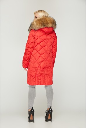 Winter down Jacket Mila Nova K-55 red