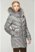 Winter down Jacket Mila Nova K-53 grey