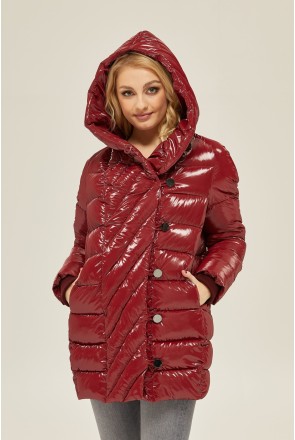 Winter Jacket Mila Nova K-136 Bordeaux