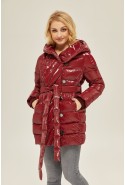 Winter Jacket Mila Nova K-136 Bordeaux