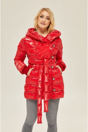 Winter Jacket Mila Nova K-136 red