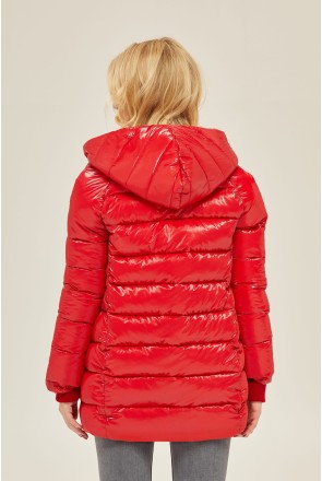 Winter Jacket Mila Nova K-136 red