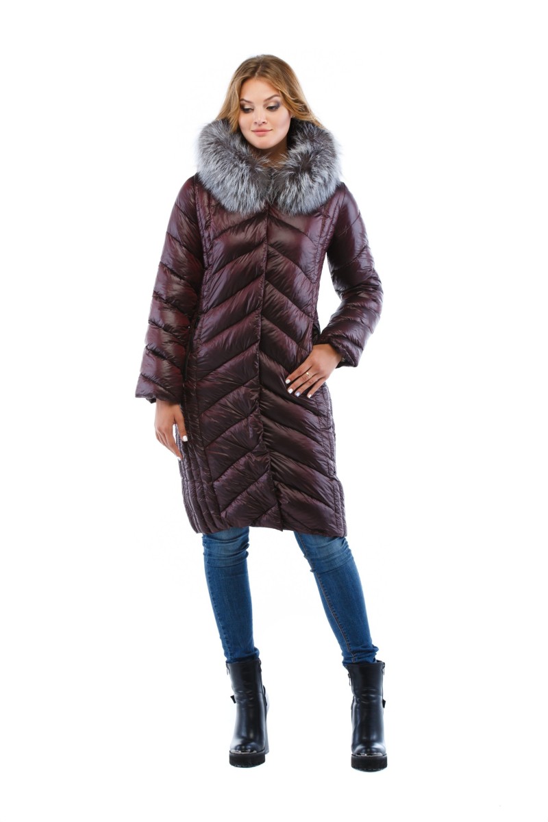 Winter Jacket Mila Nova K-34 bordeaux