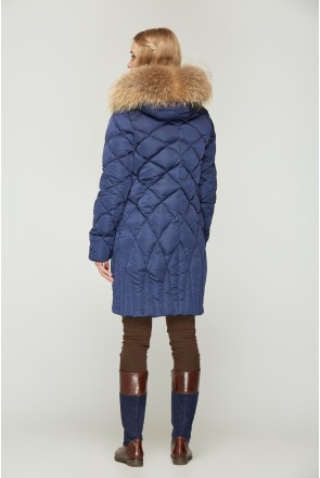 Winter down Jacket Mila Nova K-55 blue