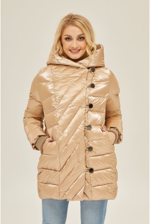 Winter Jacket Mila Nova K-136 beige