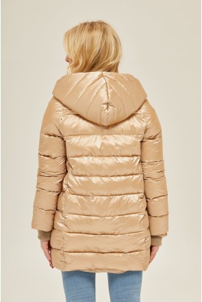 Winter Jacket Mila Nova K-136 beige