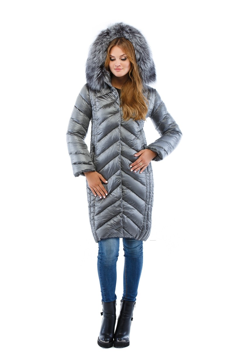 Winter Jacket Mila Nova K-34 grey