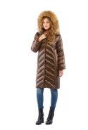 Winter Jacket Mila Nova K-34 chocolate