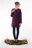 Demi-season Coat Mila Nova A-6dr bordeaux