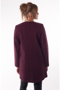 Demi-season Coat Mila Nova A-6dr bordeaux