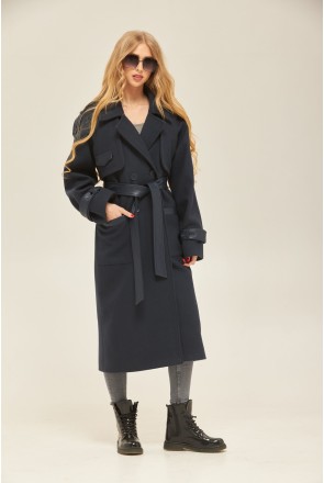 Demi-season Coat Mila Nova PV-178 blue