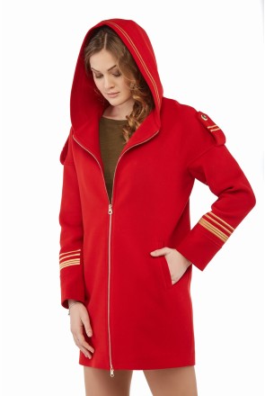 Demi-season Coat Mila Nova PV-29 red